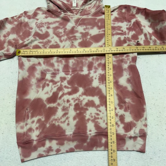 Lululemon All Yours Hoodie Tie Dye Fleece in Marmoleado Tie Dye Brier Rose - 6 - Picture 11 of 15